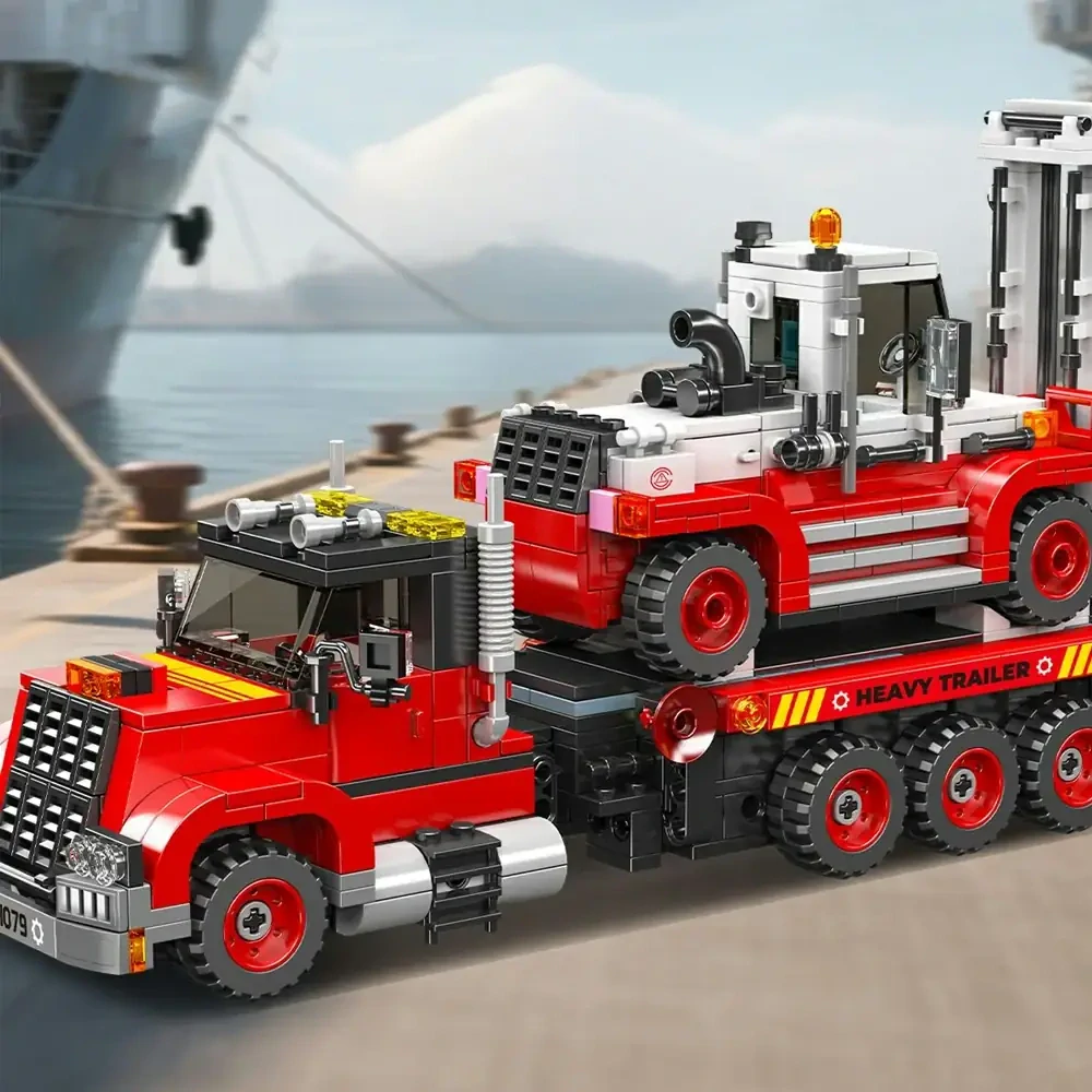 Náklaďák s vysokozdviždným vozíkem Mould King 24079