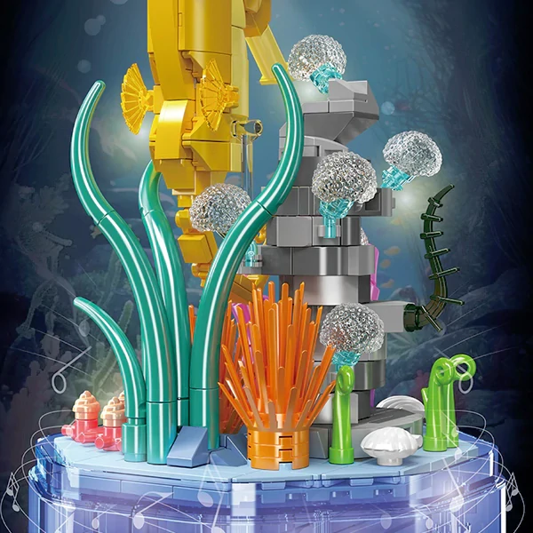 Mořský koník + hrací strojek Mould King 10100