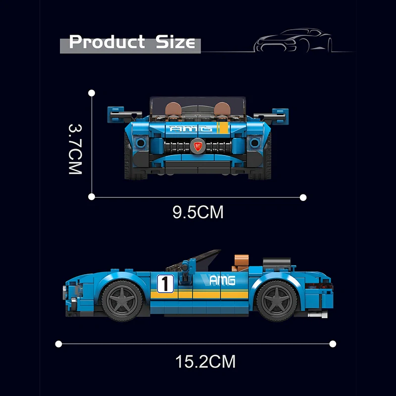 Stavebnice Mercedes AMG GT C Mould King 27045