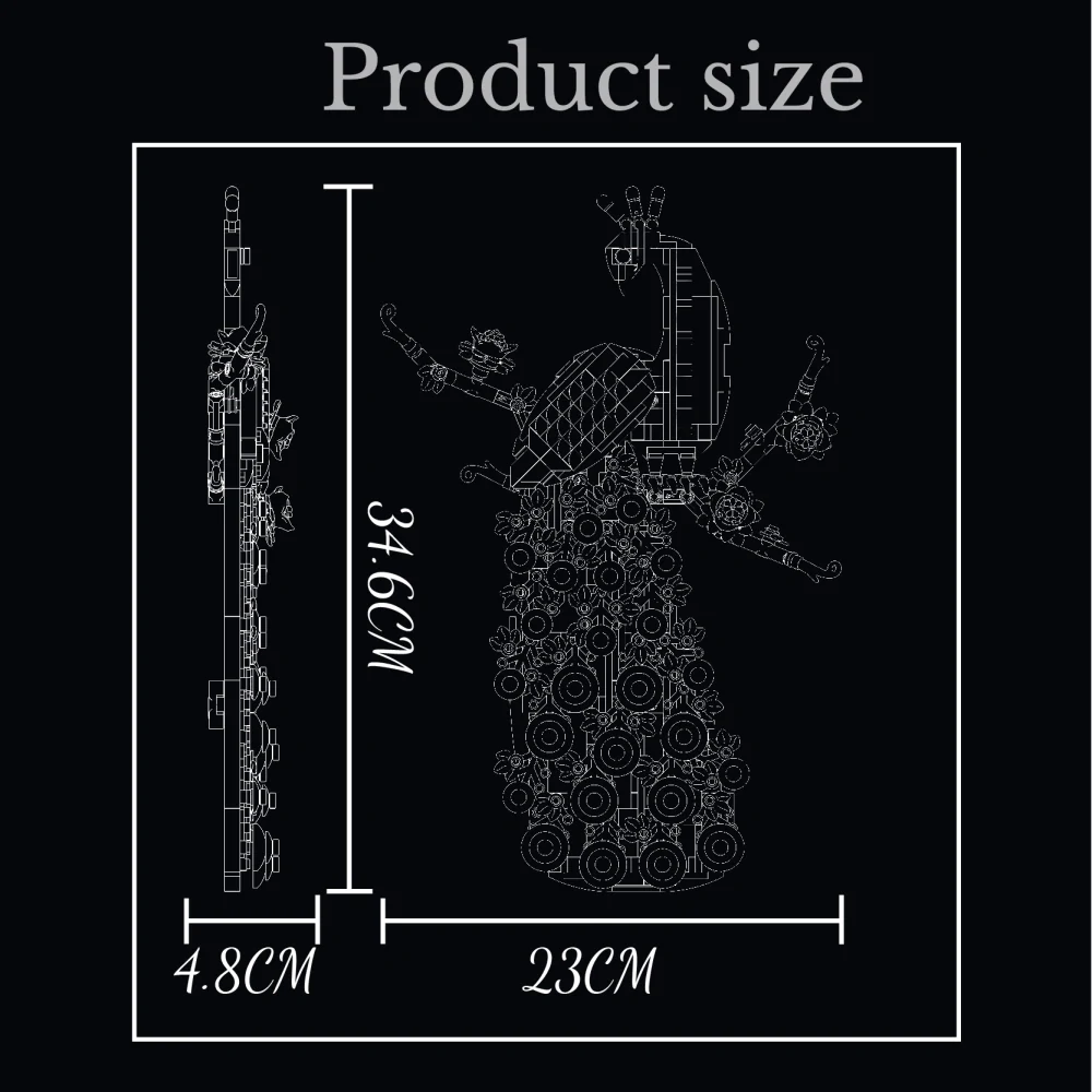 Obraz Páva Mould King 10149