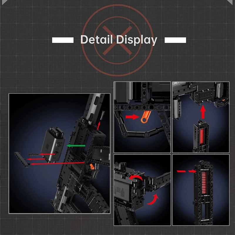 Stavebnice Samopal MP5 Mould King 14001S