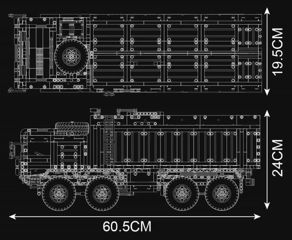 RC Mobilní odpalovací systém MLV-8x4 Mould King 20045